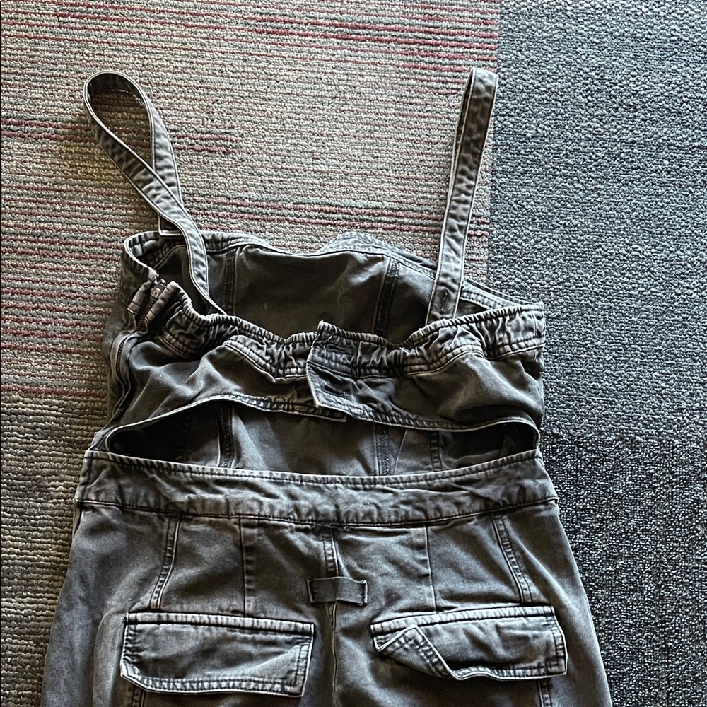 Free People Go West Utility Jumpsuit grey medium - Picture 8 of 8